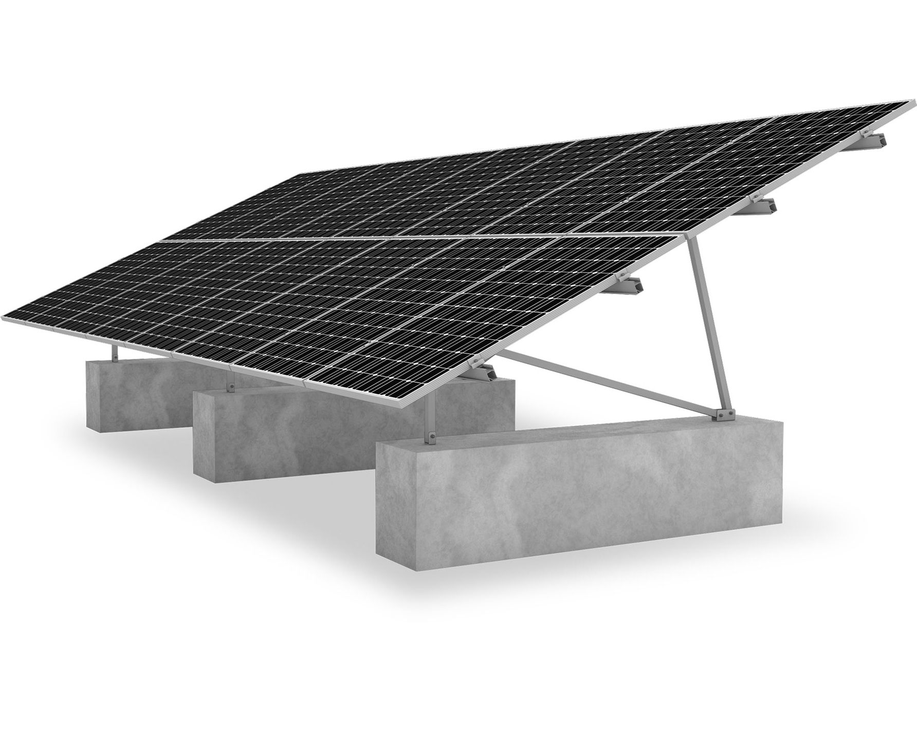 K2-systems-Rack-P-châssis-au-sol-Niroma-Solar